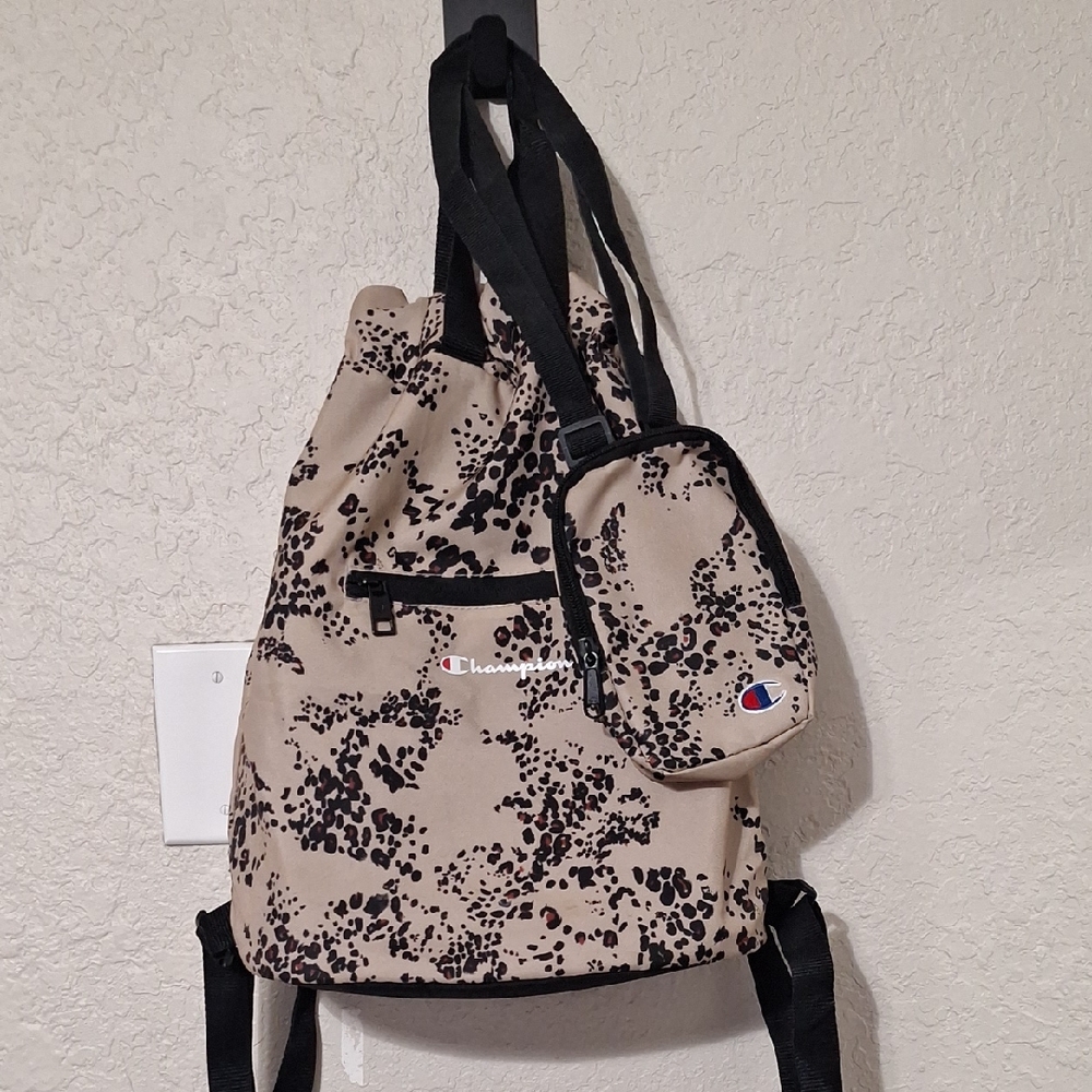 Champion Black and Tan Women's Backpack Set